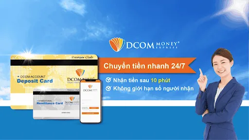 E-banking Agribank có hỗ trợ nhận tiền chuyển từ Nhật Bản qua DCOM không?